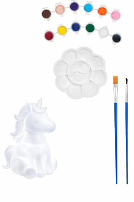 Set Creativ ”Coloreaza Lampa” cu Acuarele 7.5x9x12cm - Unicorn