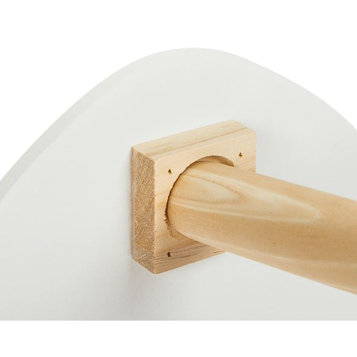 Masuta Living Triunghiulara Alba 48x48x46cm