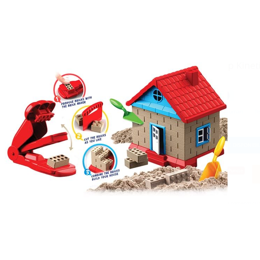 Set Creativ cu Nisip Kinetic Casa - 12 piese