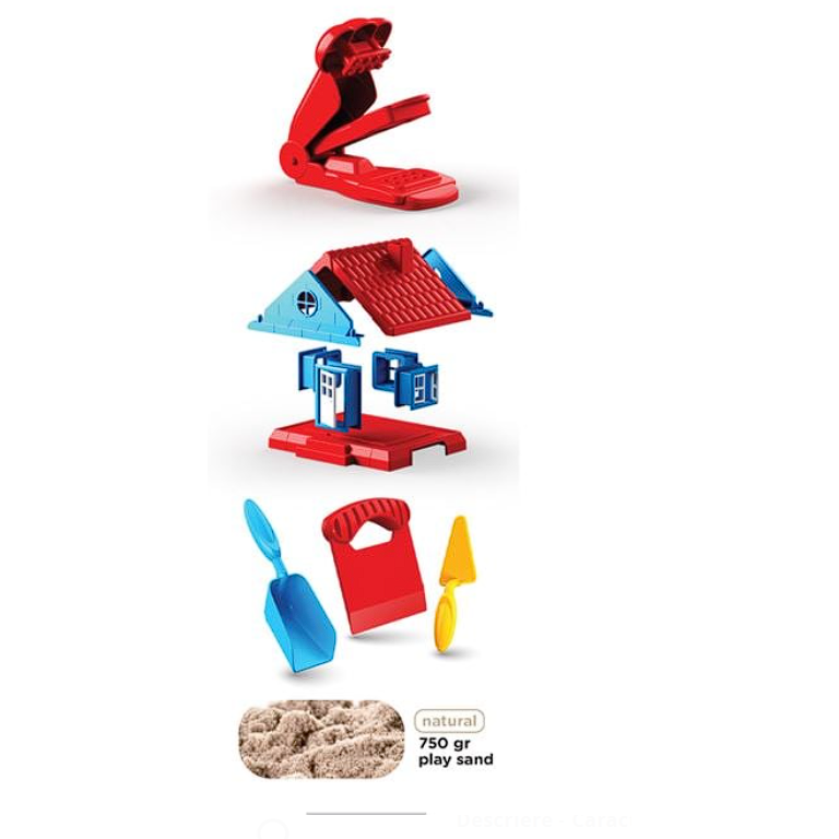 Set Creativ cu Nisip Kinetic Casa - 12 piese
