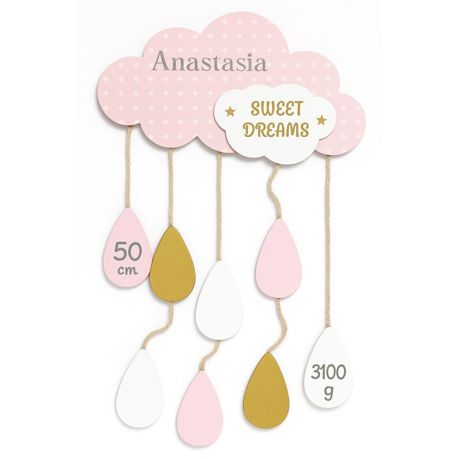 Cosulet cadou pentru nou-nascut, fetita